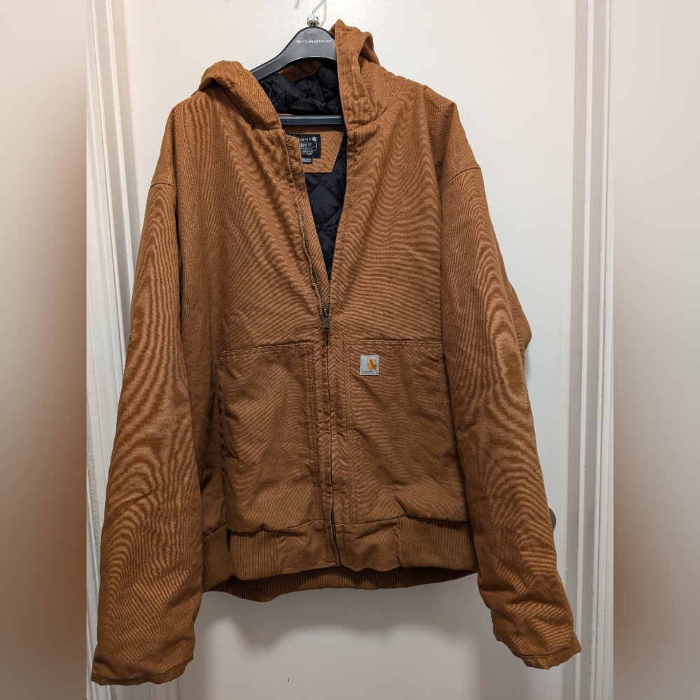 Carhartt Men's brown Hooded Performance Jacket